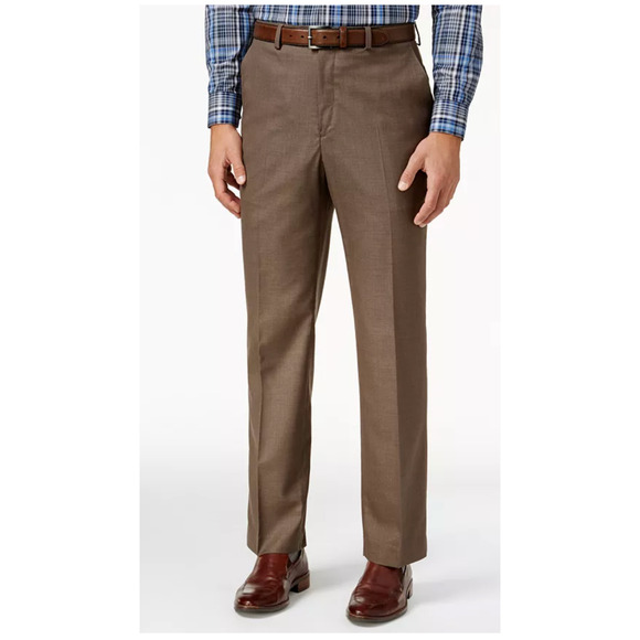 Michael Kors Mens Medium Brown Matisse Pants Comfort Waistband Size 30X32 NWT - Picture 1 of 9